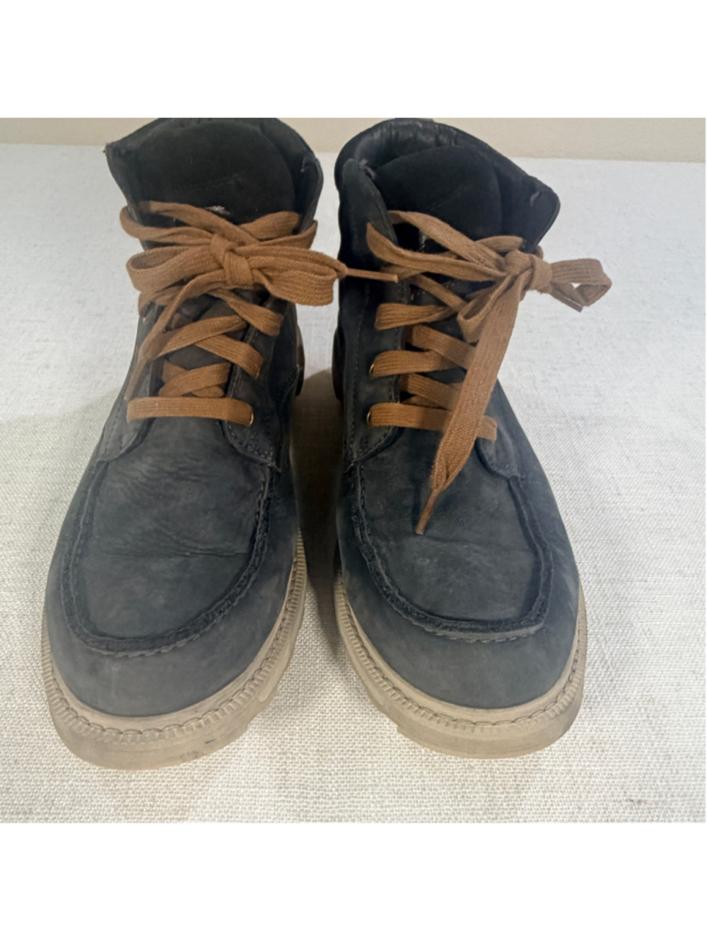 Sorel Men's Caribou Moc Waterproof Leather Boots Blueish Gray Tan Size 8 NM3851 - Picture 10 of 10